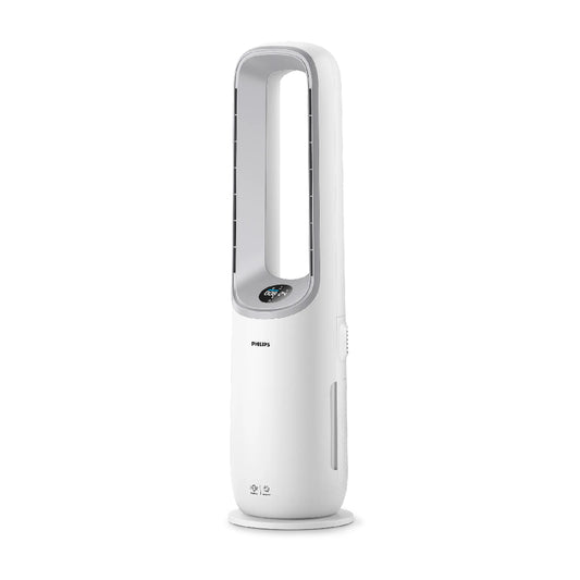 PHILIPS | AMF765/10 | Air Purifier 2 in 1 | 40W | Up to 70 m² | HEPA Filtration | Bladeless Fan | White/Grey