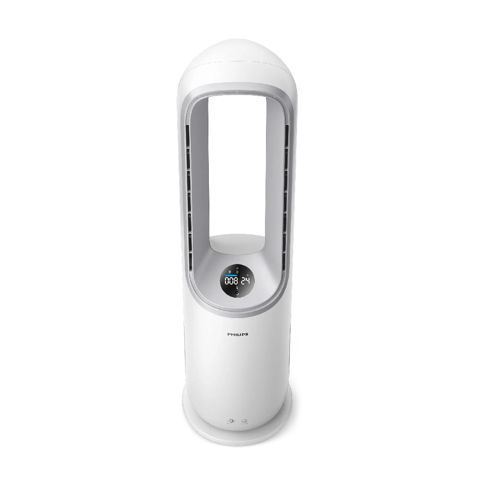 PHILIPS | AMF765/10 | Air Purifier 2 in 1 | 40W | Up to 70 m² | HEPA Filtration | Bladeless Fan | White/Grey