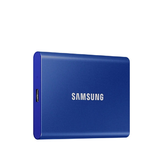 SAMSUNG | MU-PC1T0H/WW | T7 Portable SSD | 1 TB | USB 3.2 Gen 2 | 1050 MB/s | Indigo Blue