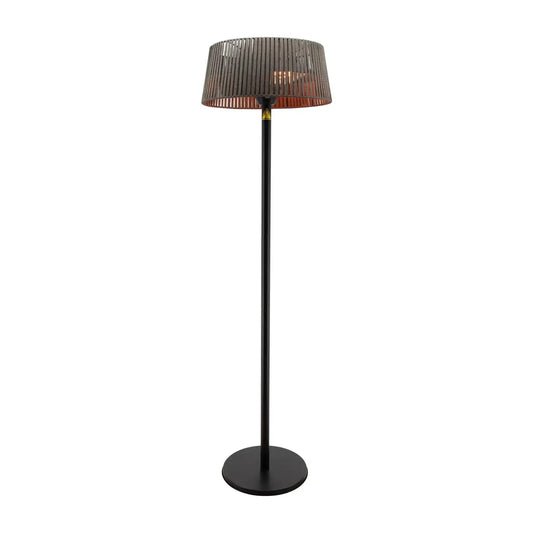 TunaBone | Electric Standing Patio Heater, Double clear halogen heating lamps | TB1821SH-01 | 2100 W | Black