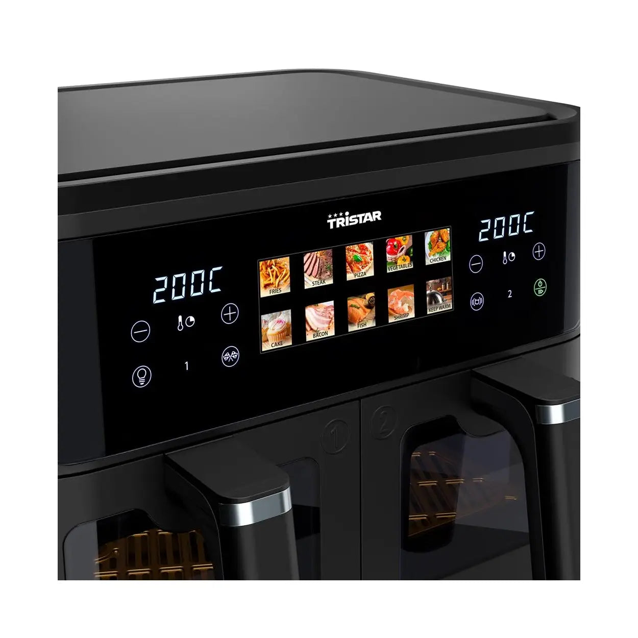 Tristar | Double Basket Airfryer | FR-9075 | Power 2500 W | Capacity 9 L | Black