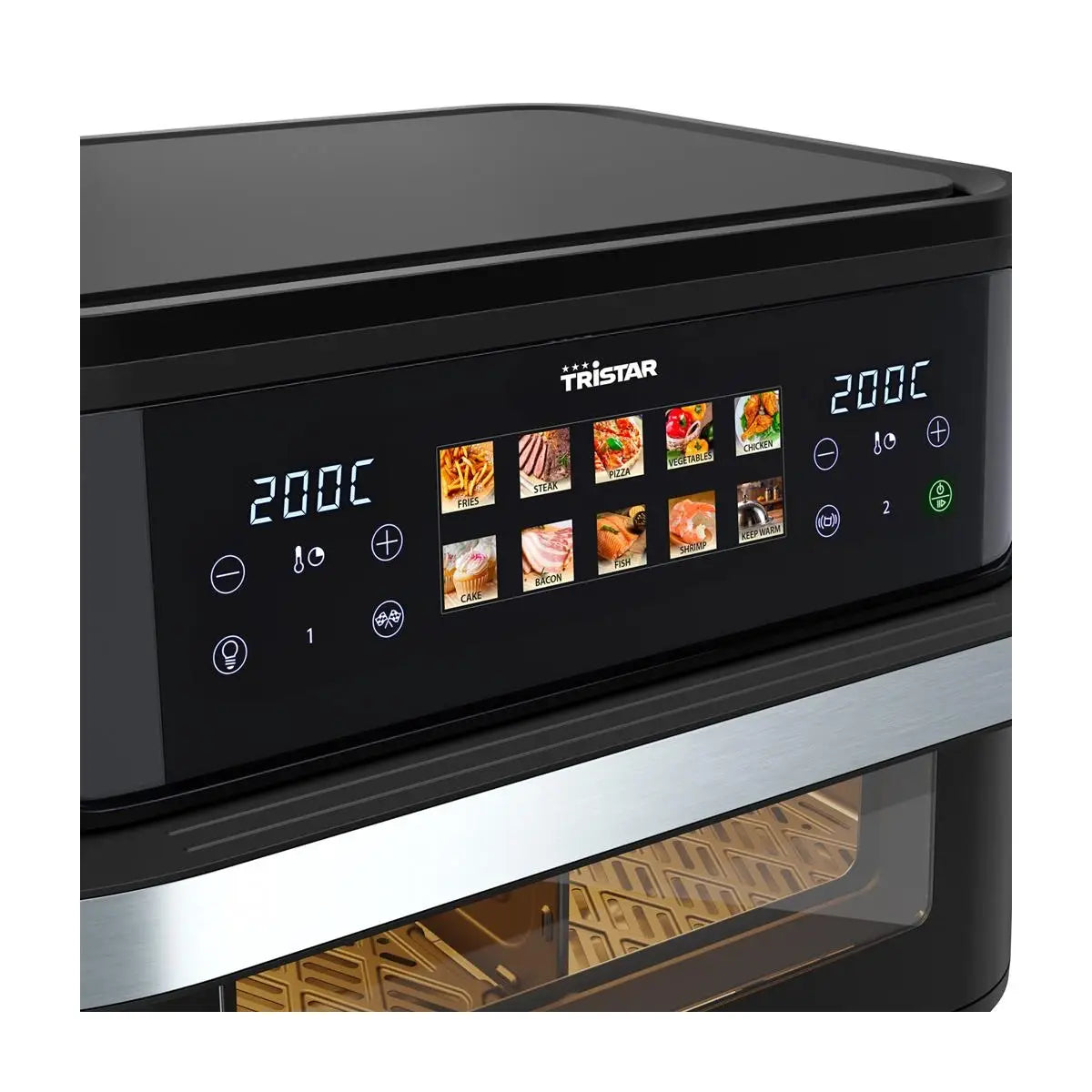 Tristar | Dualzone Flex Airfryer | FR-9078 | Power 2800 W | Capacity 10 L | Black