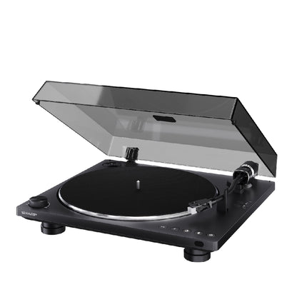 Sharp | RP-TT100 | Turntable with Digital Recorder | Bluetooth 5.4 | USB Recording | 33/45 rpm | Matte Black