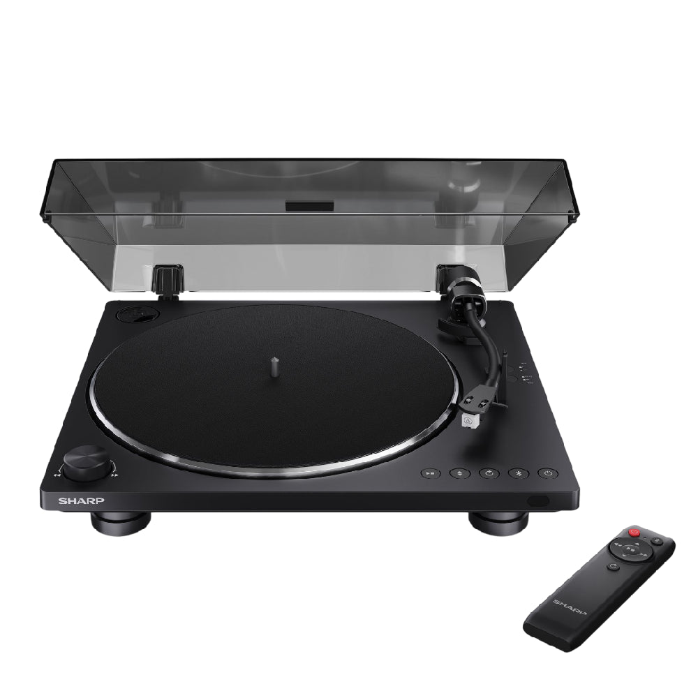 Sharp | RP-TT100 | Turntable with Digital Recorder | Bluetooth 5.4 | USB Recording | 33/45 rpm | Matte Black