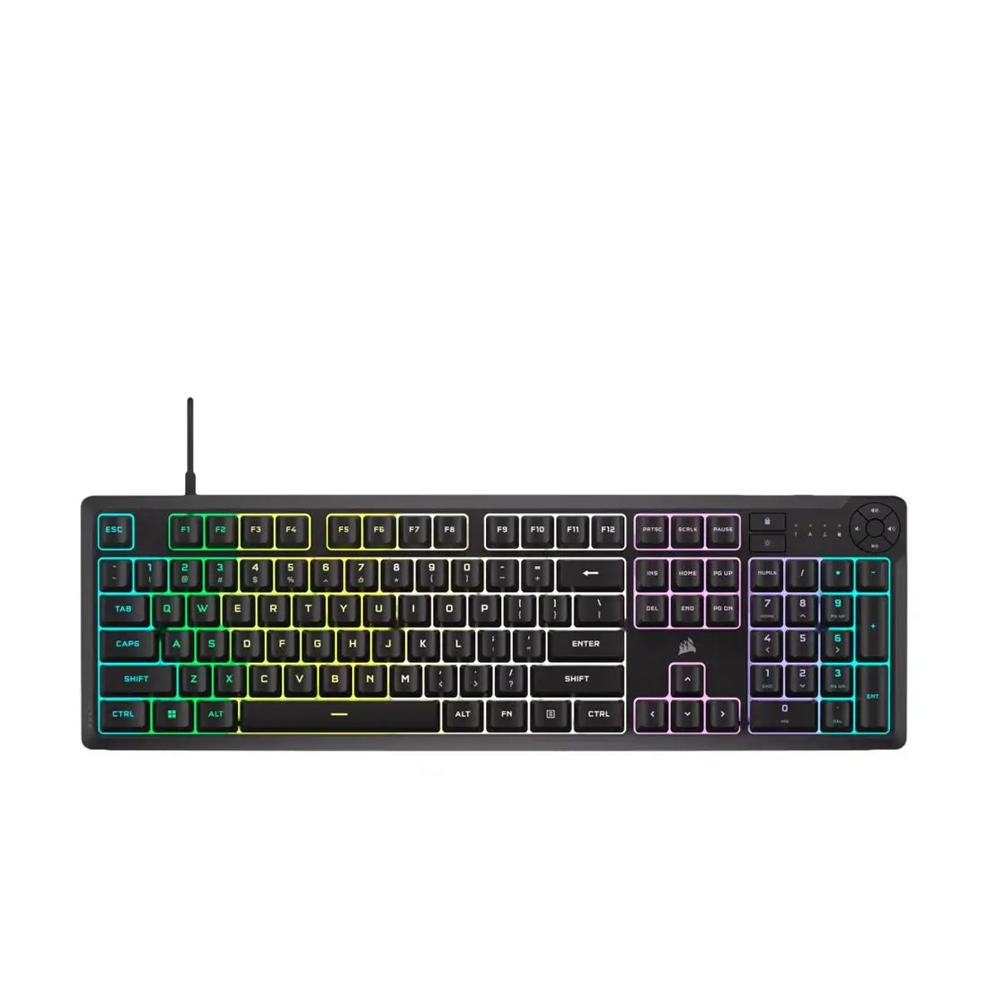 Corsair | Gaming keyboard | K55 CORE RGB | Wired | Black