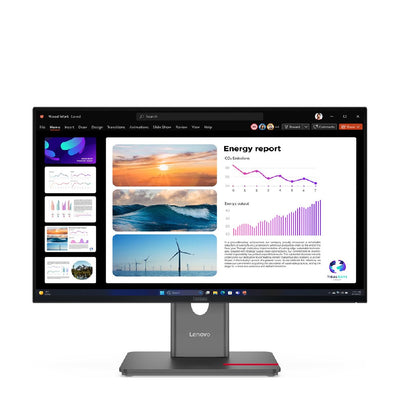 Lenovo | 64B2GAT1EU | P24Q-40 | 24" | IPS | QHD | 120 Hz | HDR | Daisy Chain | Adjustable Stand