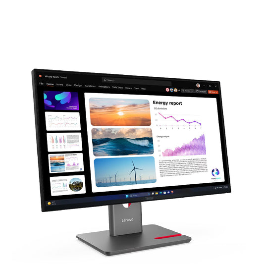Lenovo | 64B2GAT1EU | P24Q-40 | 24" | IPS | QHD | 120 Hz | HDR | Daisy Chain | Adjustable Stand