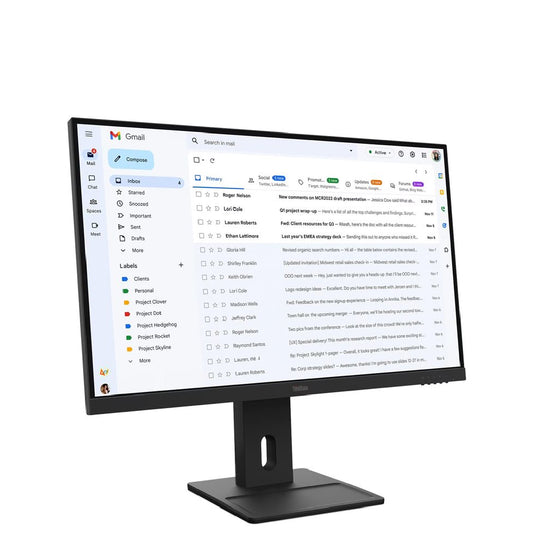 Lenovo | 64BCMAT4EU | E27-40 | 27" | IPS | Full HD | 100 Hz | Speakers | Adjustable Stand | Raven Black