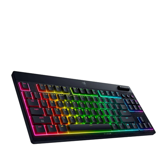 Razer | BlackWidow V4 Low-Profile Tenkeyless HyperSpeed | Keyboard | Wireless | Bluetooth | Black