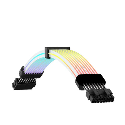 Gamemax | PSU Extension cable | VGA/CPU 2x8PIN-B | Black / White
