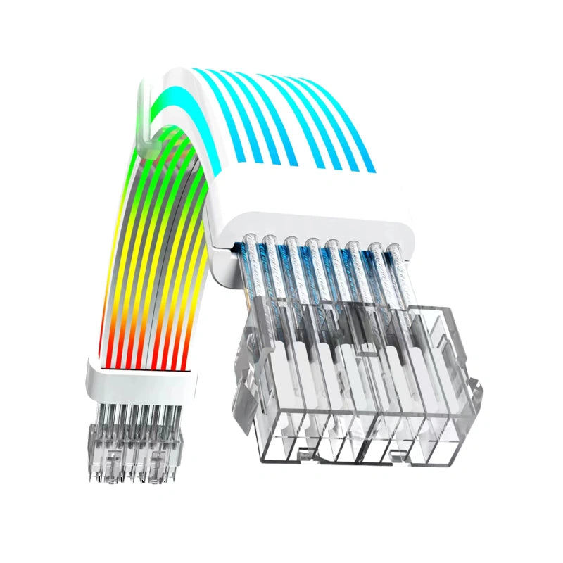 Gamemax | PSU Extension cable | VGA/CPU 2x8PIN-B | Black / White