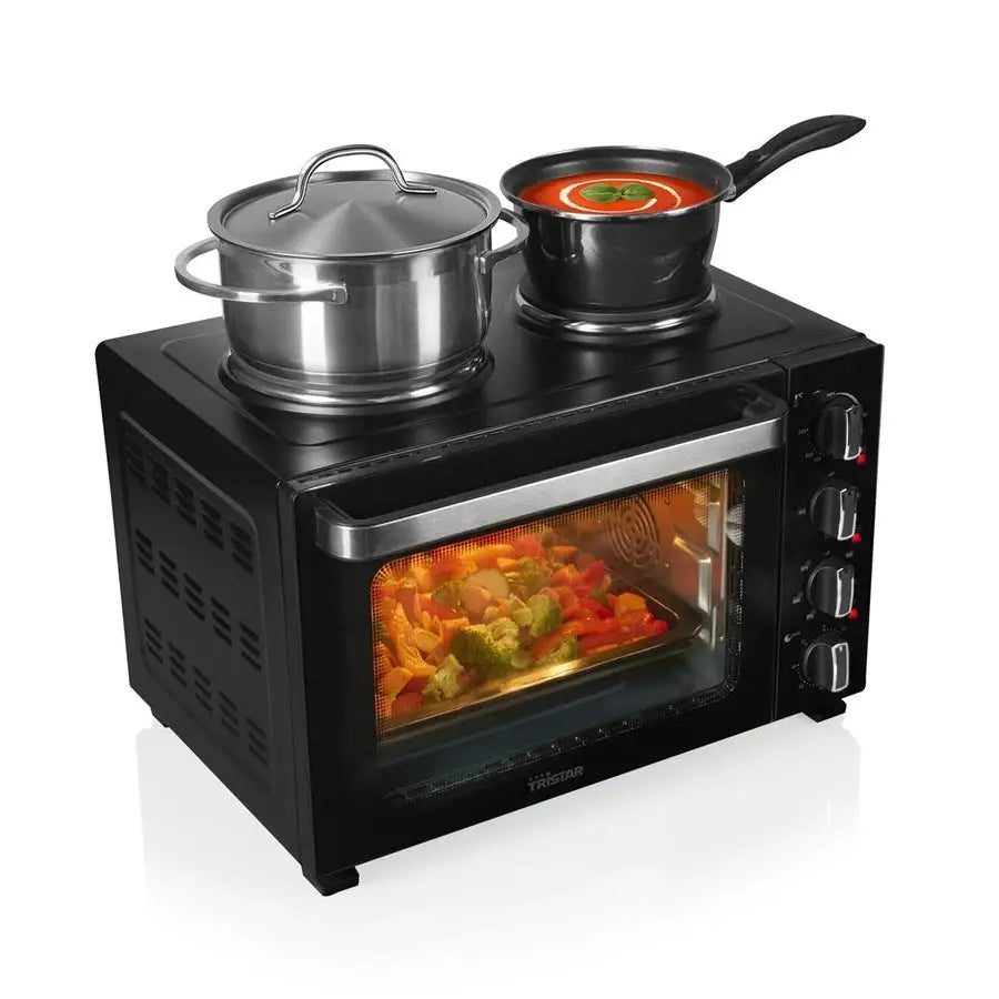 Tristar | Convection Oven with 2 Hot Plates | OV-3670 | 35 L | 3200 W | Black