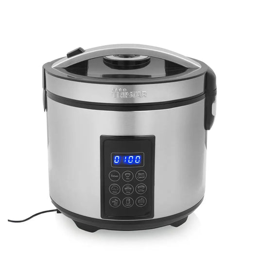 Tristar | Digital Rice and Steam Cooker | RK-6138 | 900 W | 2.2 L | Grey