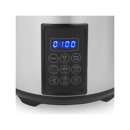 Tristar | Digital Rice and Steam Cooker | RK-6138 | 900 W | 2.2 L | Grey