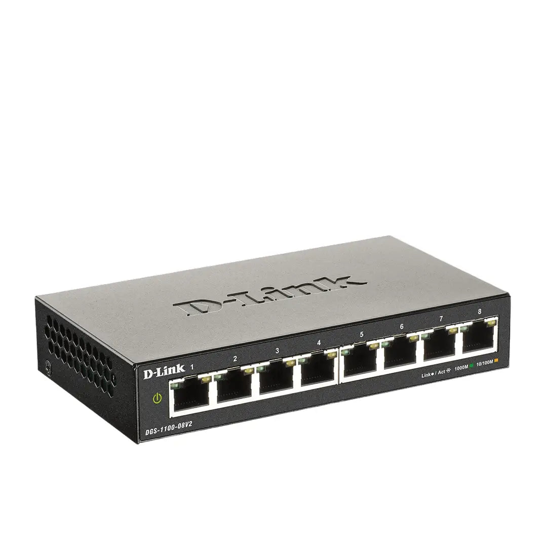 D-Link | DGS 1100-08V2 | Switch | 8 ports | Smart