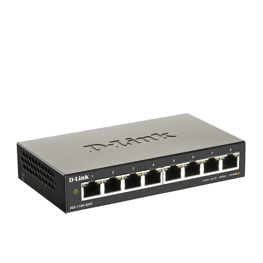 D-Link | DGS 1100-08V2 | Switch | 8 ports | Smart