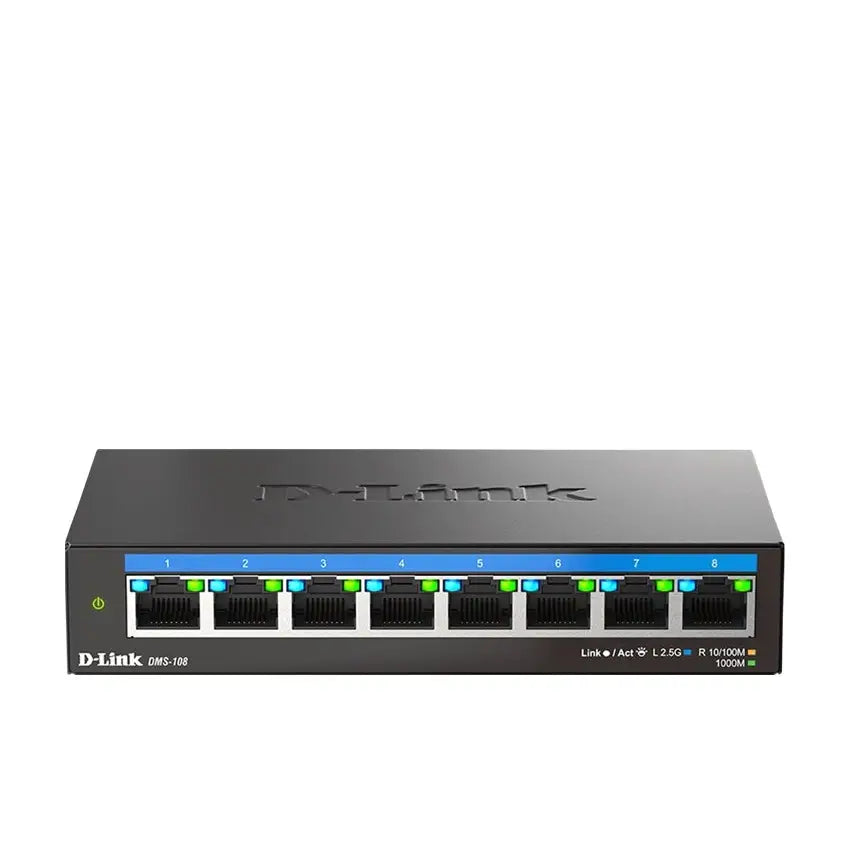 D-Link | DMS-108 | Switch | 8 ports | Desktop | Wall-mountable