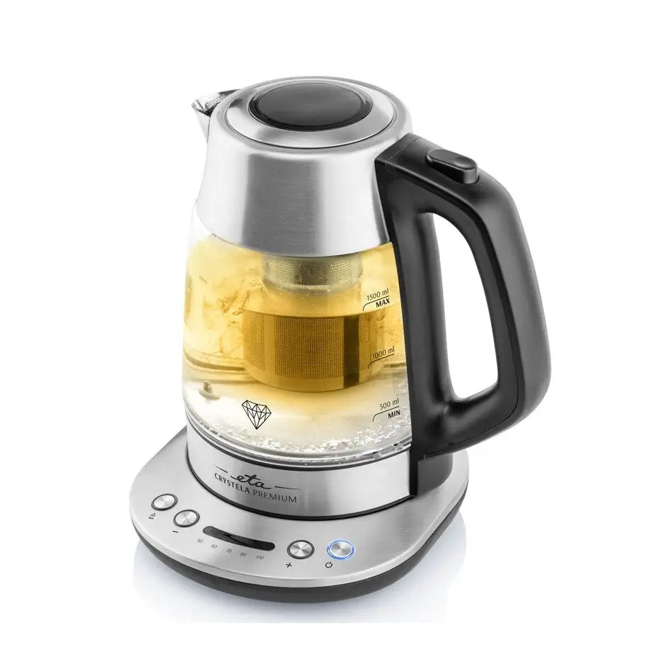 ETA | Kettle | Crystela Premium ETA915390000 | 2200 W | 1.5 L | Stainless steel/Glass