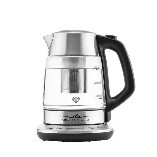 ETA | Kettle | Crystela Premium ETA915390000 | 2200 W | 1.5 L | Stainless steel/Glass