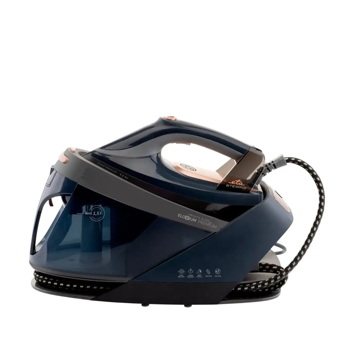 ETA | Steam generator iron | Steamio 1290 90000 | 2200 W | Blue | Grey