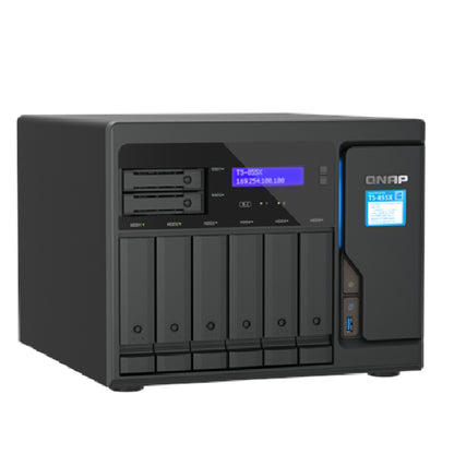 QNAP | TS-855X-8G | 8-Bay Desktop NAS | Intel Atom C5125 | 8GB RAM | 10GbE | 2x 2.5GbE | Tower