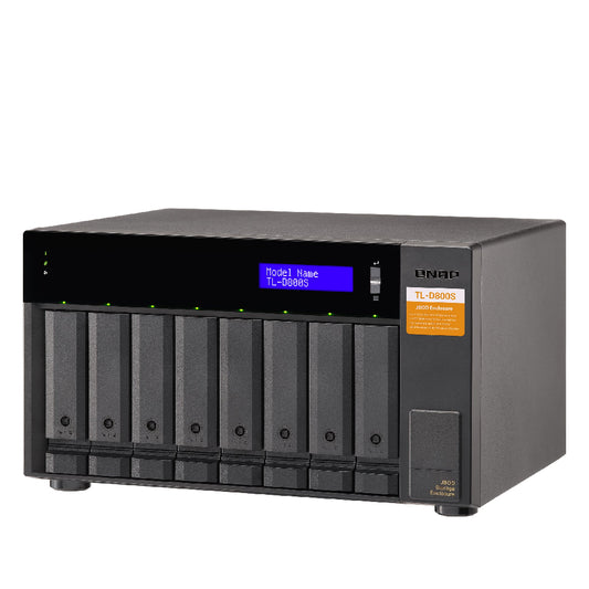 QNAP | TL-D800S | 8-Bay Desktop JBOD Enclosure | SATA 6Gbps | SFF-8088 Connectivity | Tower