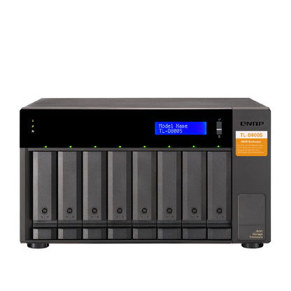 QNAP | TL-D800S | 8-Bay Desktop JBOD Enclosure | SATA 6Gbps | SFF-8088 Connectivity | Tower