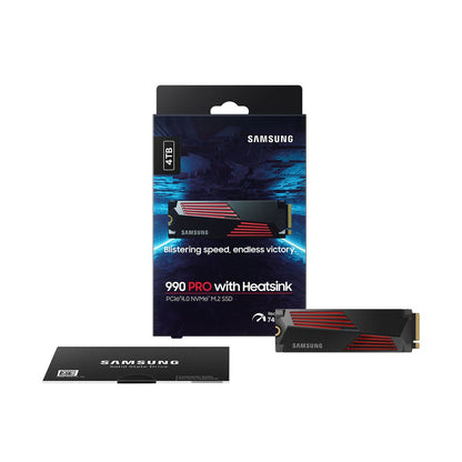 Samsung | MZ-V9P4T0CW | 990 PRO | 4TB | M.2 2280 | PCIe 4.0 x4 | NVMe | Up to 7450 MBps