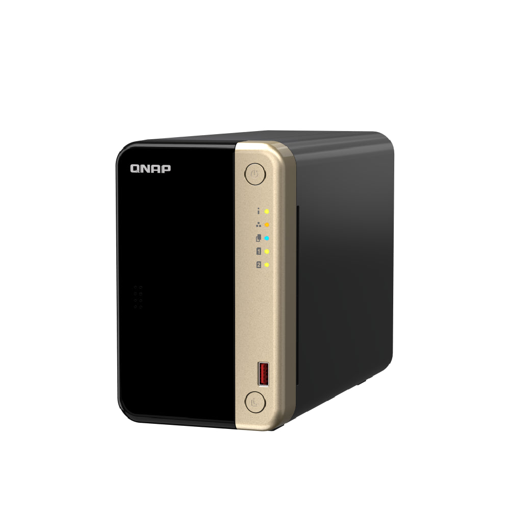 QNAP | TS-264-8G | 2-Bay Desktop NAS | Intel Celeron N5095 | 8GB RAM | 2.5GbE | HDMI 2.0 | Tower