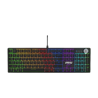 MSI Keyboard | GK320 | Gaming | Wired | Backlit RGB | Mechanical | Red (hot-swappable) | Black