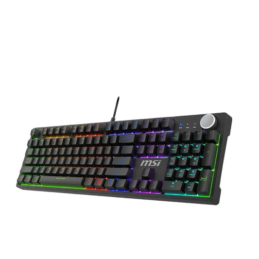 MSI Keyboard | GK320 | Gaming | Wired | Backlit RGB | Mechanical | Red (hot-swappable) | Black