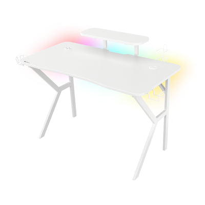 Genesis | Holm 320 RGB | Gaming Desk | White