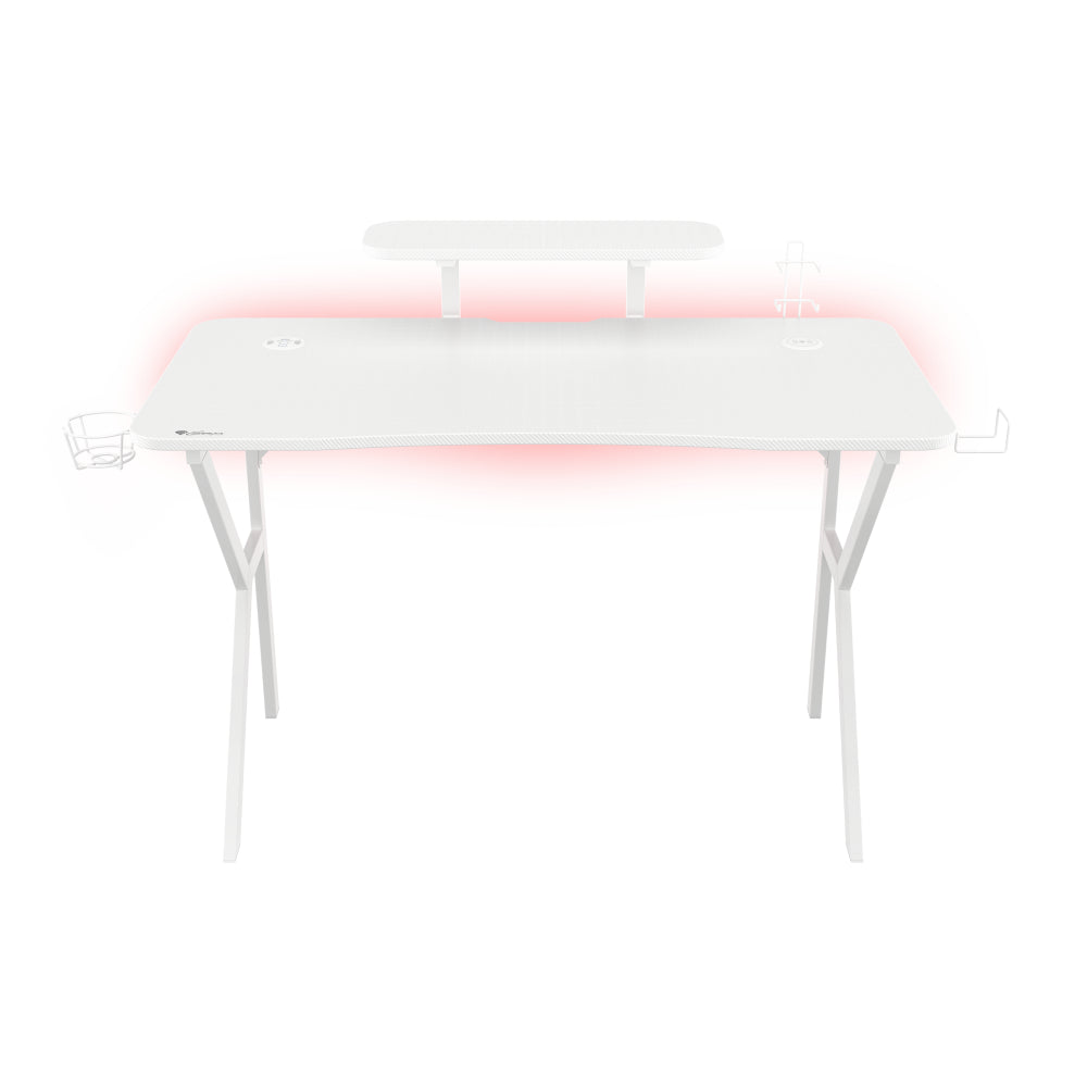 Genesis | Holm 320 RGB | Gaming Desk | White
