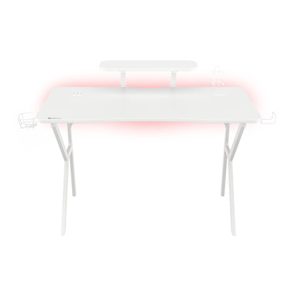 Genesis | Holm 320 RGB | Gaming Desk | White