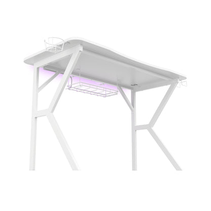 Genesis | Holm 320 RGB | Gaming Desk | White