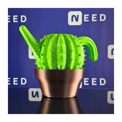 Decorative Cactus-Shaped Watering Can with Pot | 3D Printed Product | Made in Latvia