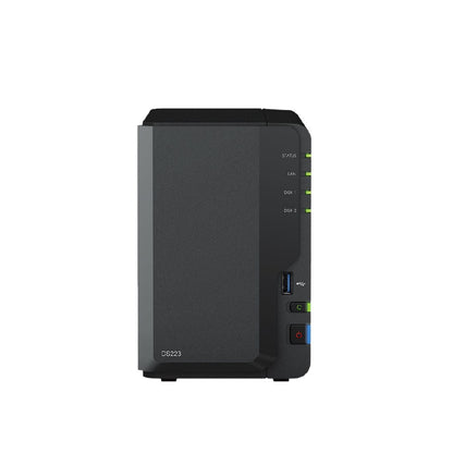 Synology | DS223 | 2-bay NAS | Realtek RTD1619B 1.7GHz | 2GB DDR4 | 1GbE
