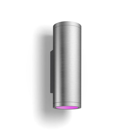 Philips Hue WCA Appear Outdoor Wall Lantern, Inox | 8 W | 2000-6500 Hue White Colour Ambiance