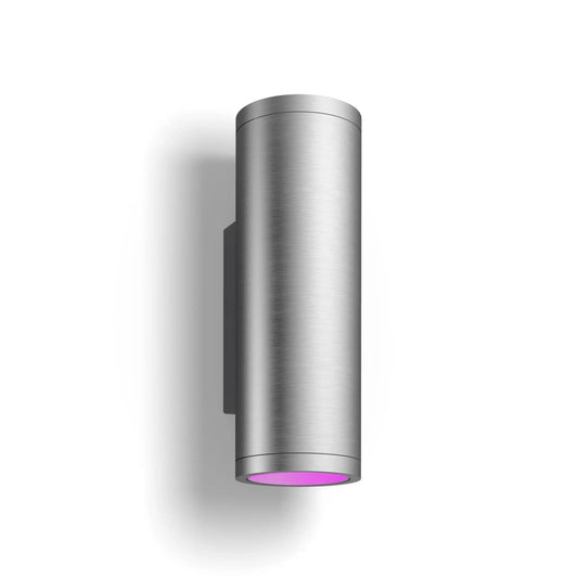Philips Hue WCA Appear Outdoor Wall Lantern, Inox | 8 W | 2000-6500 Hue White Colour Ambiance