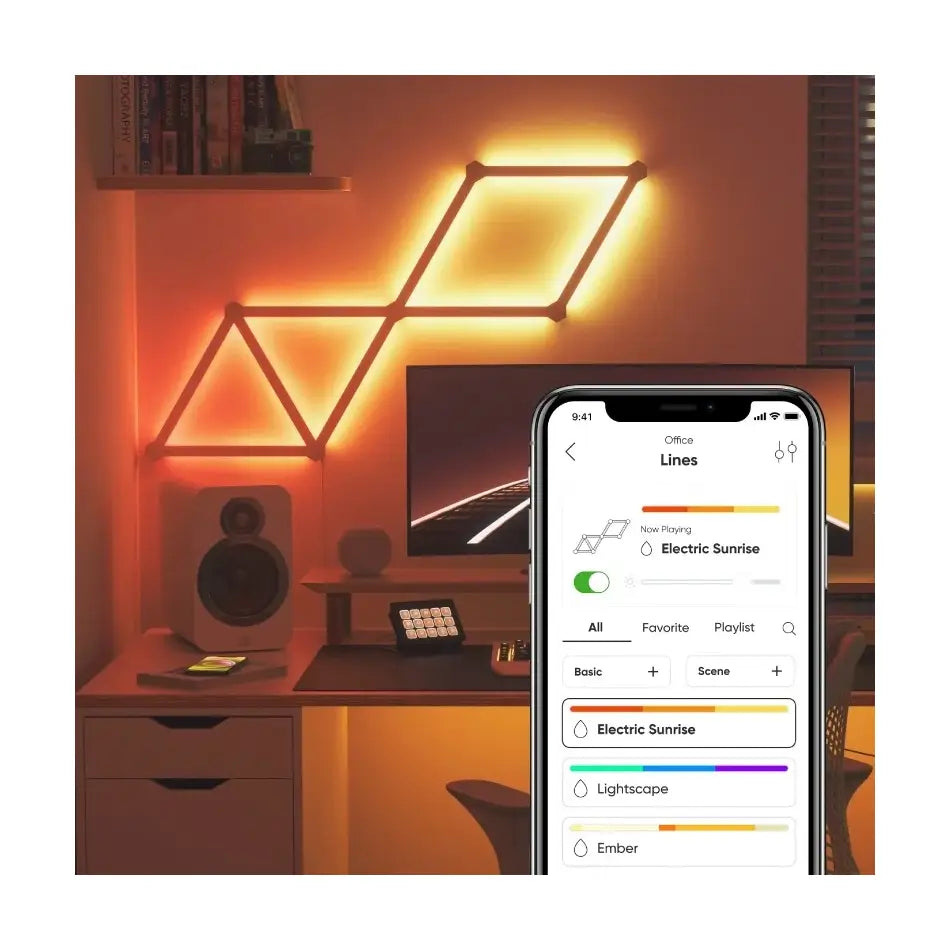Nanoleaf | Lines Starter Kit (9 panels) | 16M+ colors