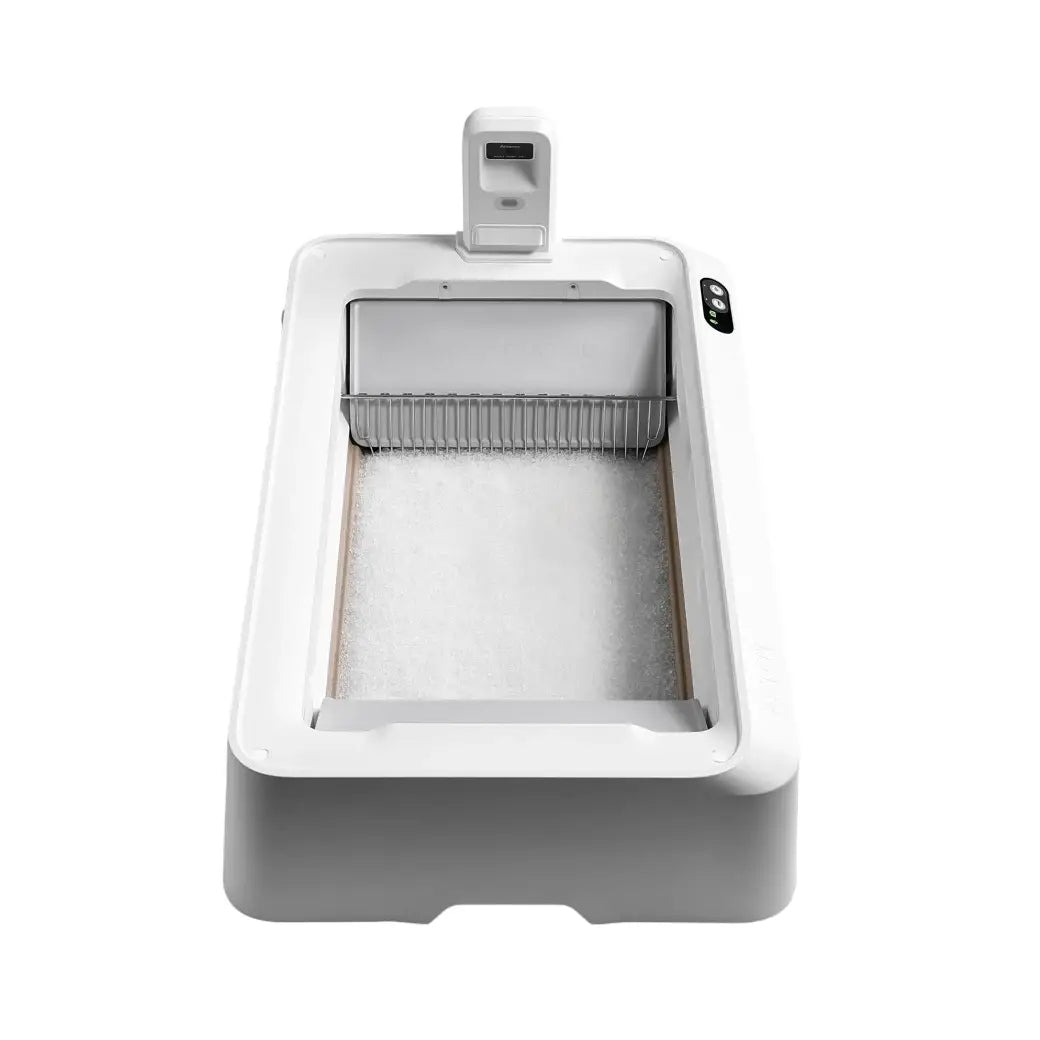 PETKIT | Purobot Crystal Duo with Camera Self-Cleaning Cat Litter Box | White
