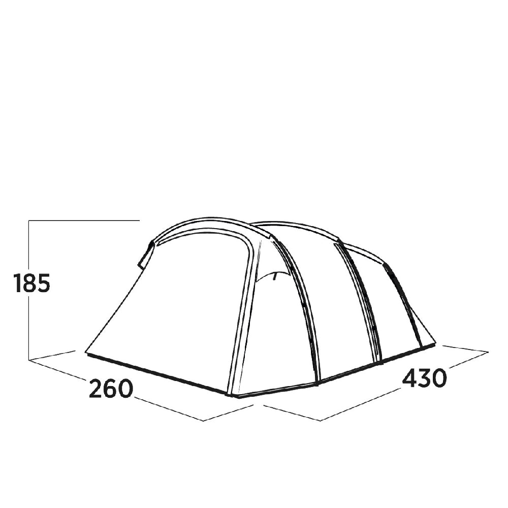 Easy Camp | 120494 | Hamra 4 | Tunnel Tent | 4-person | Blue