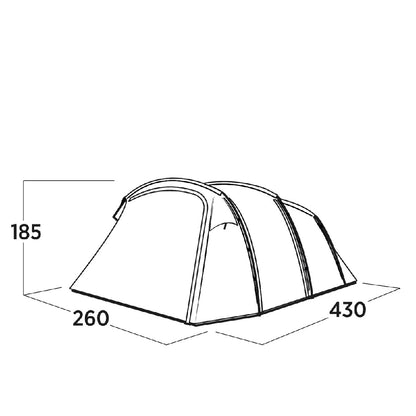 Easy Camp | 120494 | Hamra 4 | Tunnel Tent | 4-person | Blue