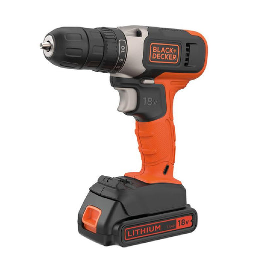 BLACK+DECKER | BCD001C1-QW | Cordless Drill Driver | 18V | 1.5Ah | 37Nm