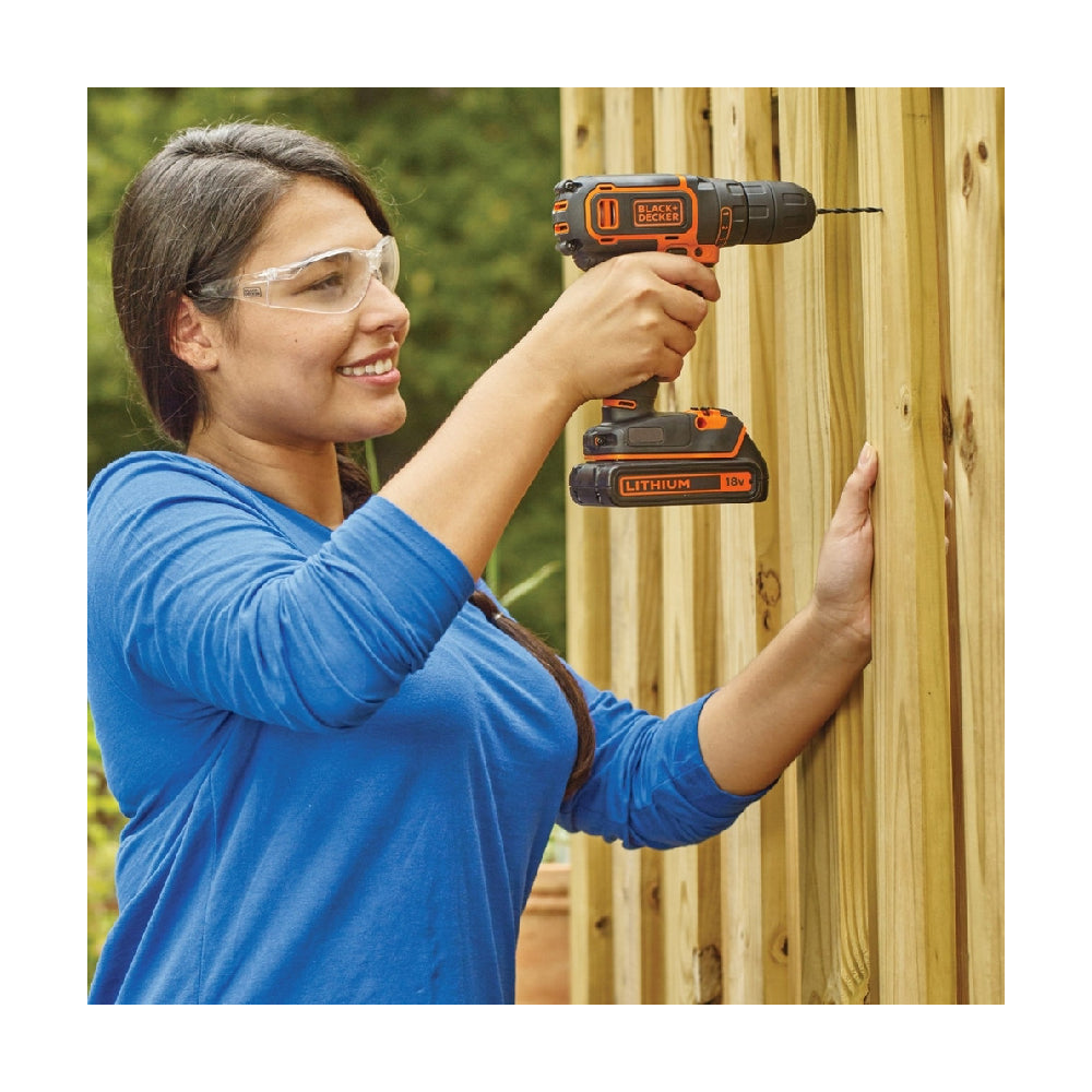 BLACK+DECKER | BDCDC18B-QW | Cordless Drill | 18V | 2x 1.5Ah | 650 RPM