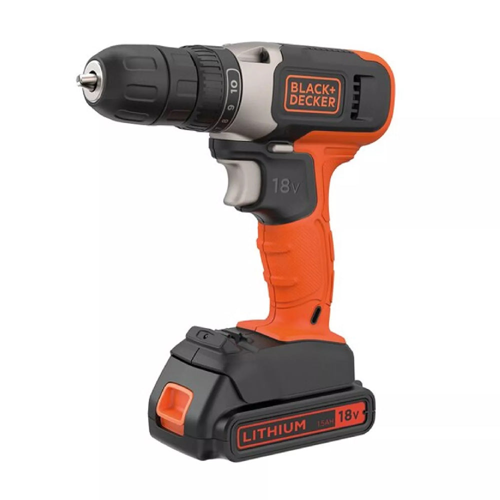 BLACK+DECKER | BCD001C2-QW | Cordless Drill Driver | 18V | 2x 1.5Ah | 37Nm
