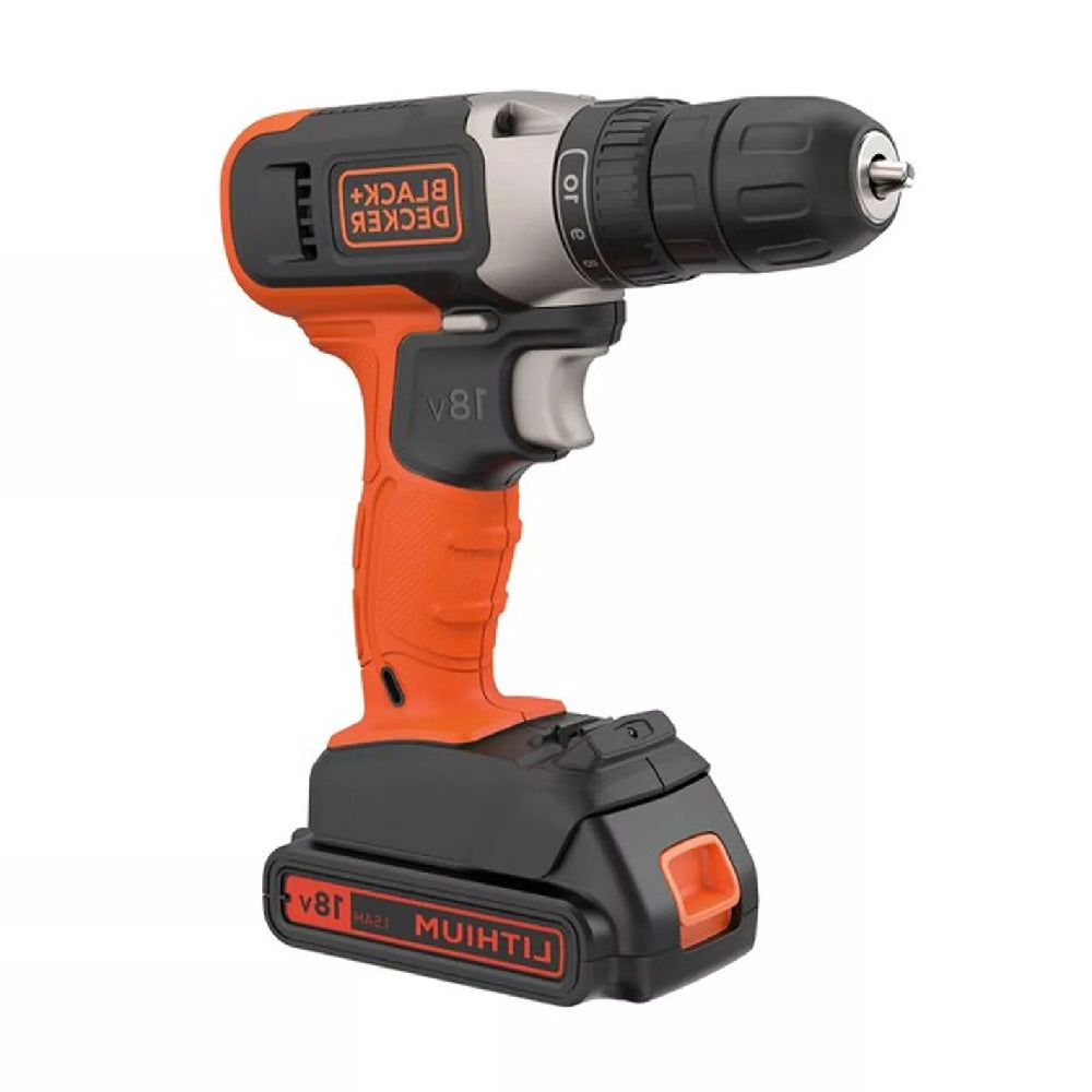 BLACK+DECKER | BCD001C2-QW | Cordless Drill Driver | 18V | 2x 1.5Ah | 37Nm