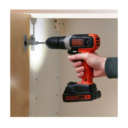 BLACK+DECKER | BCD001C2-QW | Cordless Drill Driver | 18V | 2x 1.5Ah | 37Nm