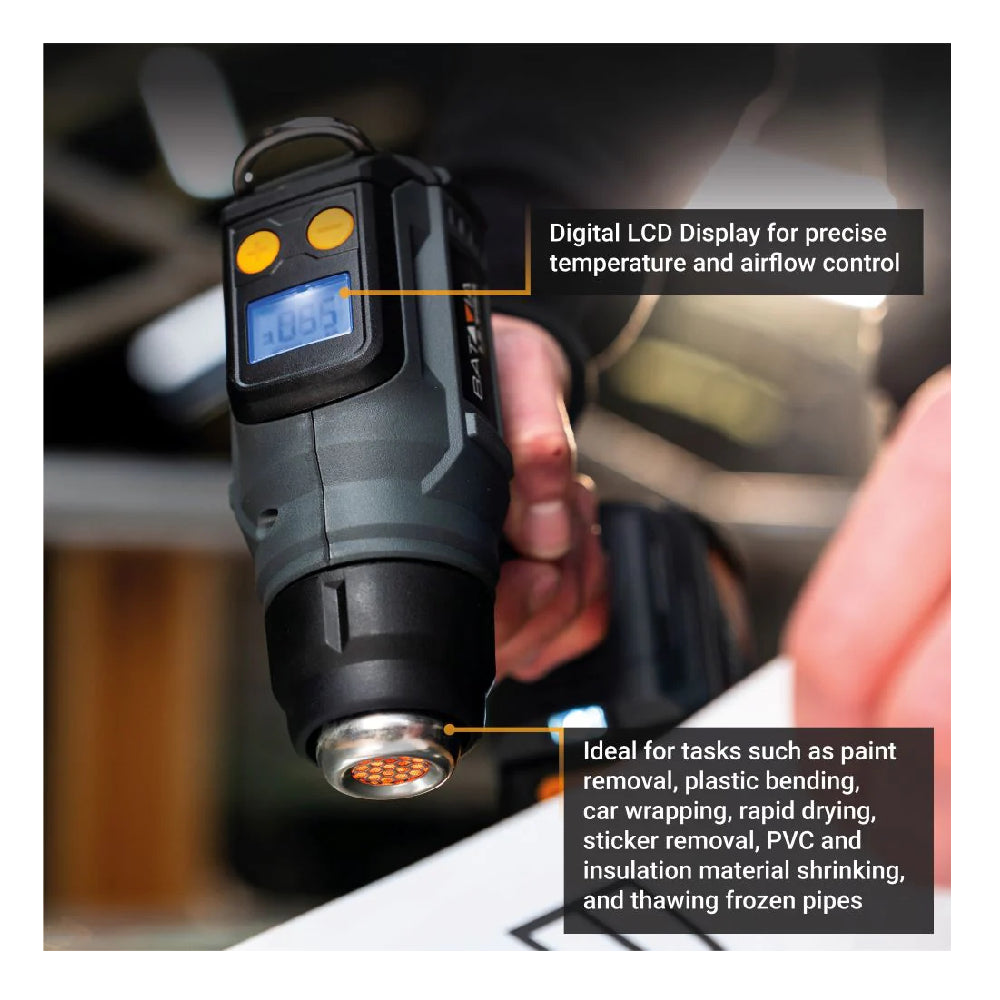 BATAVIA | 7064919 | Cordless Heat Gun | 18V | LCD Display | Solo