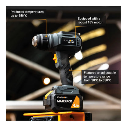 BATAVIA | 7064919 | Cordless Heat Gun | 18V | LCD Display | Solo